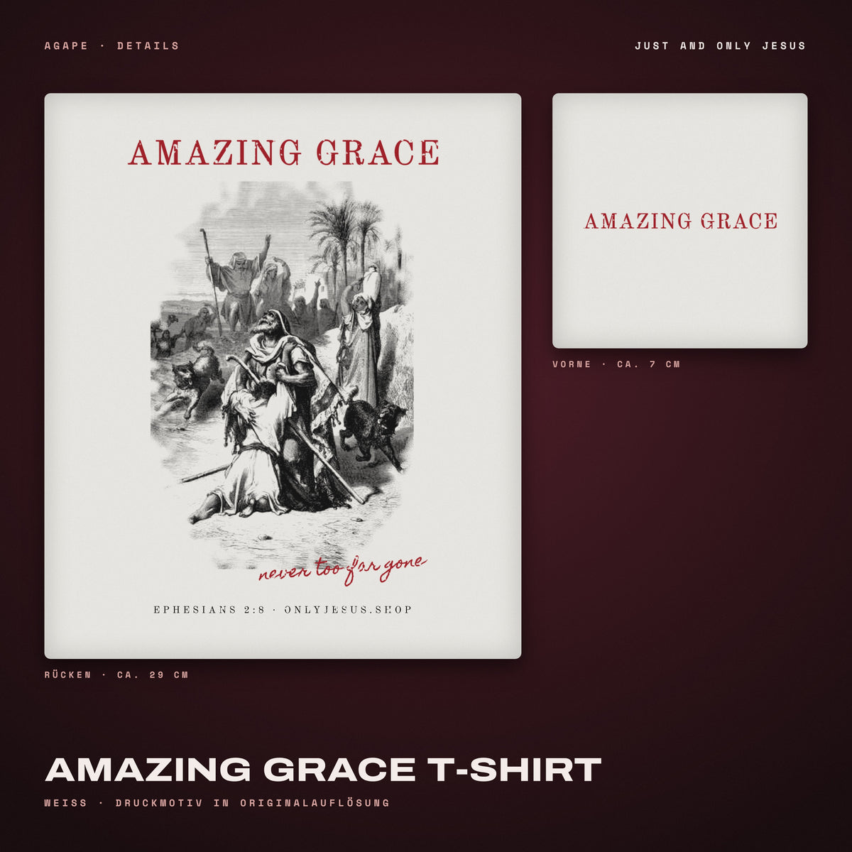 AMAZING GRACE T-Shirt White – Details