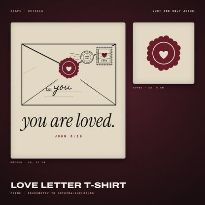 LOVE LETTER T-Shirt Cream – Details