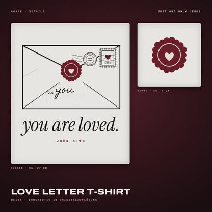 LOVE LETTER T-Shirt White – Details