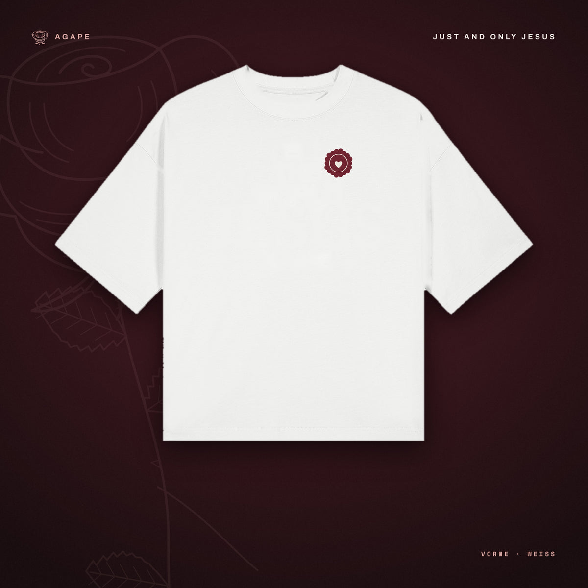 LOVE LETTER T-Shirt White – Vorderseite