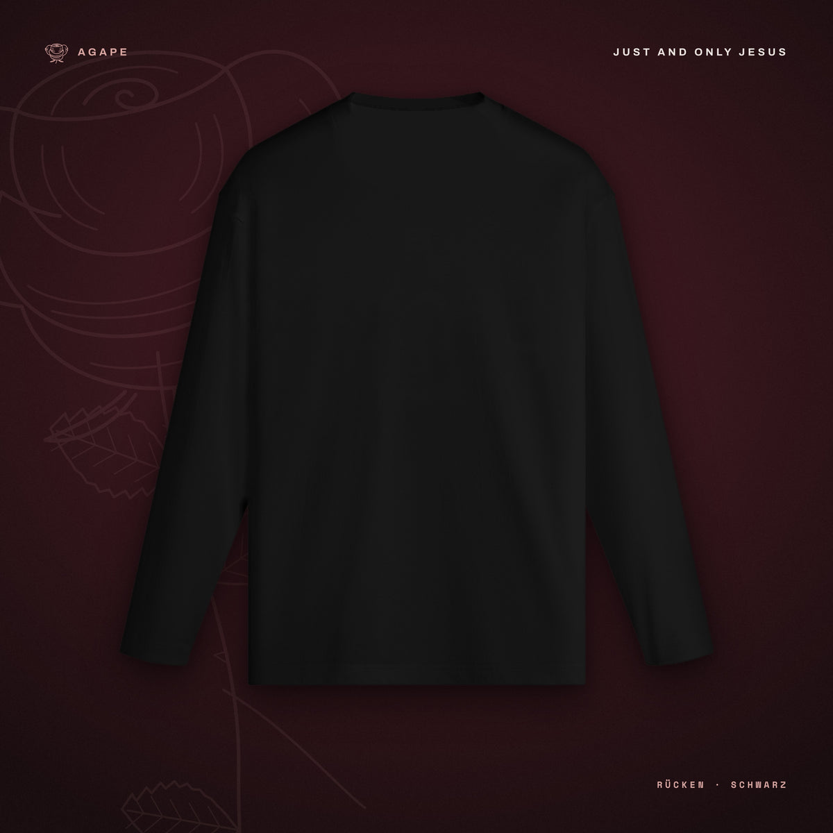 ROSE SLEEVE Longsleeve Black – Rückseite