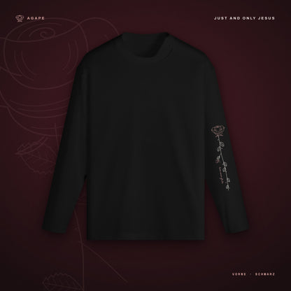 ROSE SLEEVE Longsleeve Black – Vorderseite