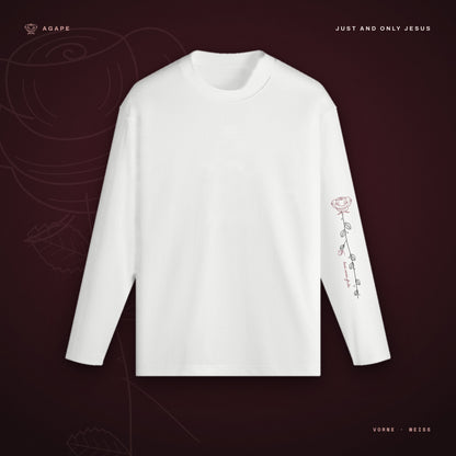 ROSE SLEEVE Longsleeve White – Vorderseite