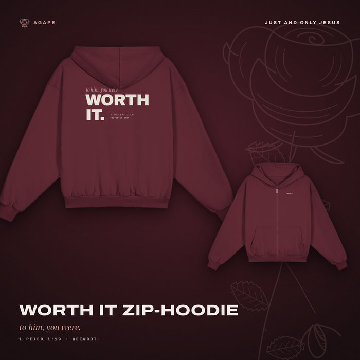 WORTH IT - ZIP-HOODIE