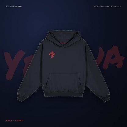 Yeshua Hoodie – Front Navy
