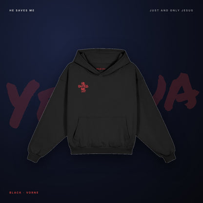 Yeshua Hoodie – Front Black