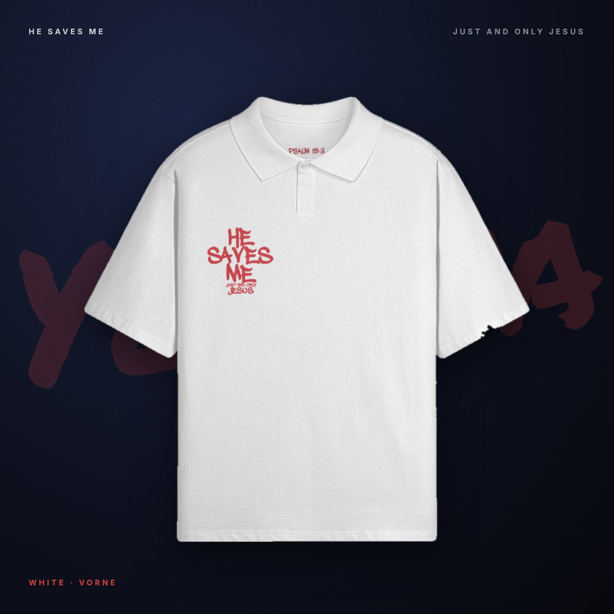 Yeshua Polo – Front White